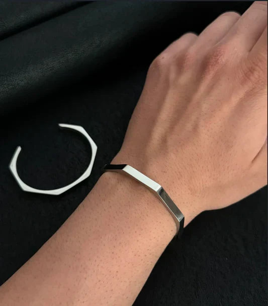 Titan Stainless Steel Hex Bracelet