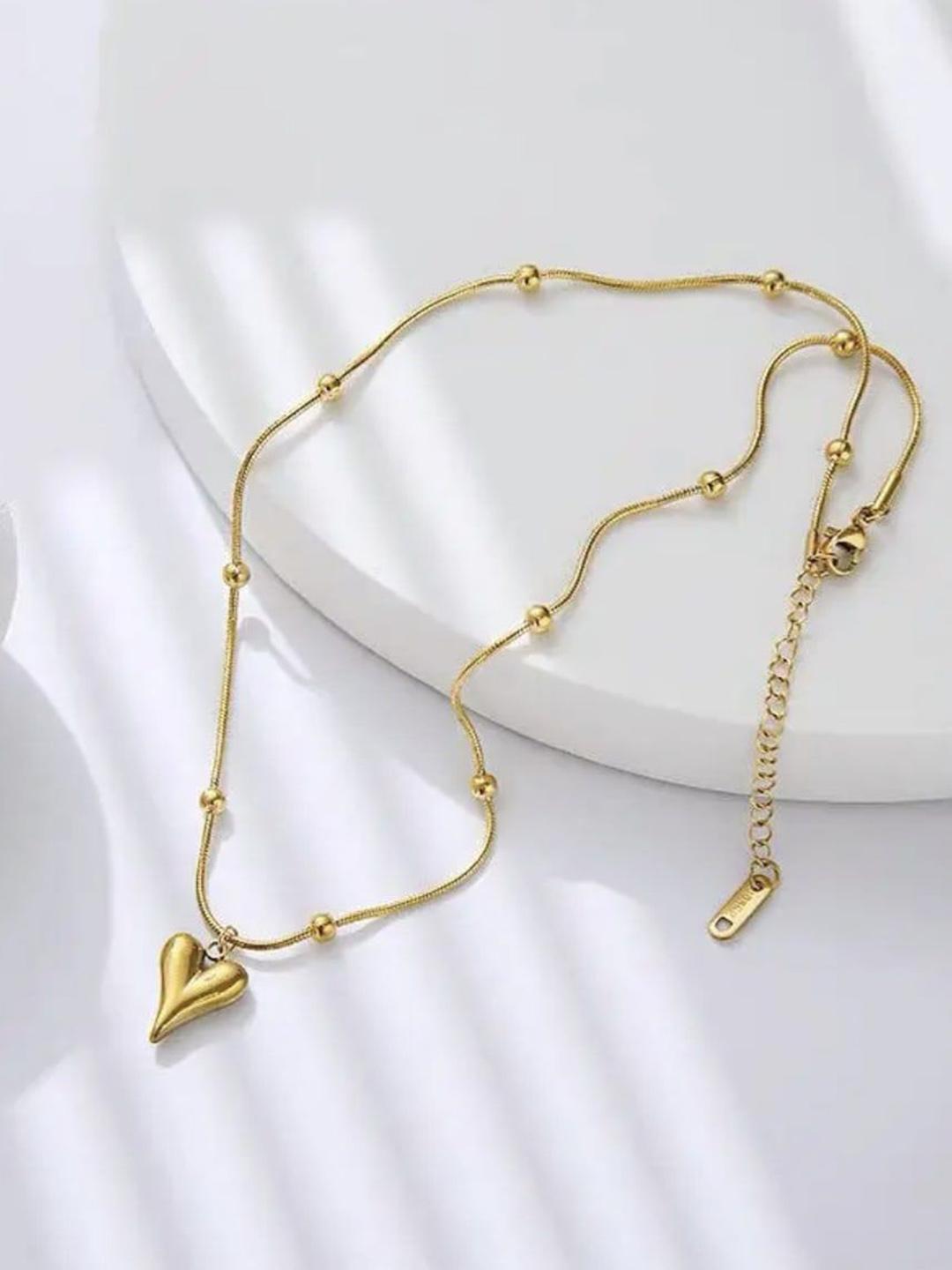 Minimalist Heart Necklace - Stainless Steel